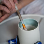 Juliet Macleod in her studio 2018